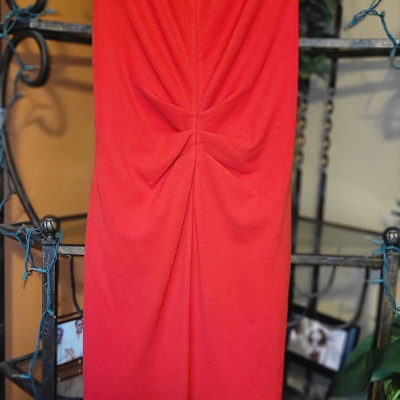 Adrianna Papell Sophiscated V-Neck Tie Waist Sheath Dress. - Picture 5 of 6